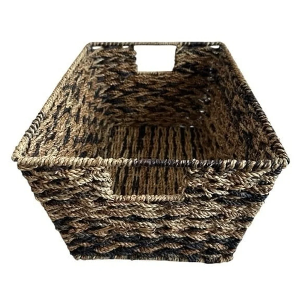 Wicker Rectangular Storage Basket 15x10x7